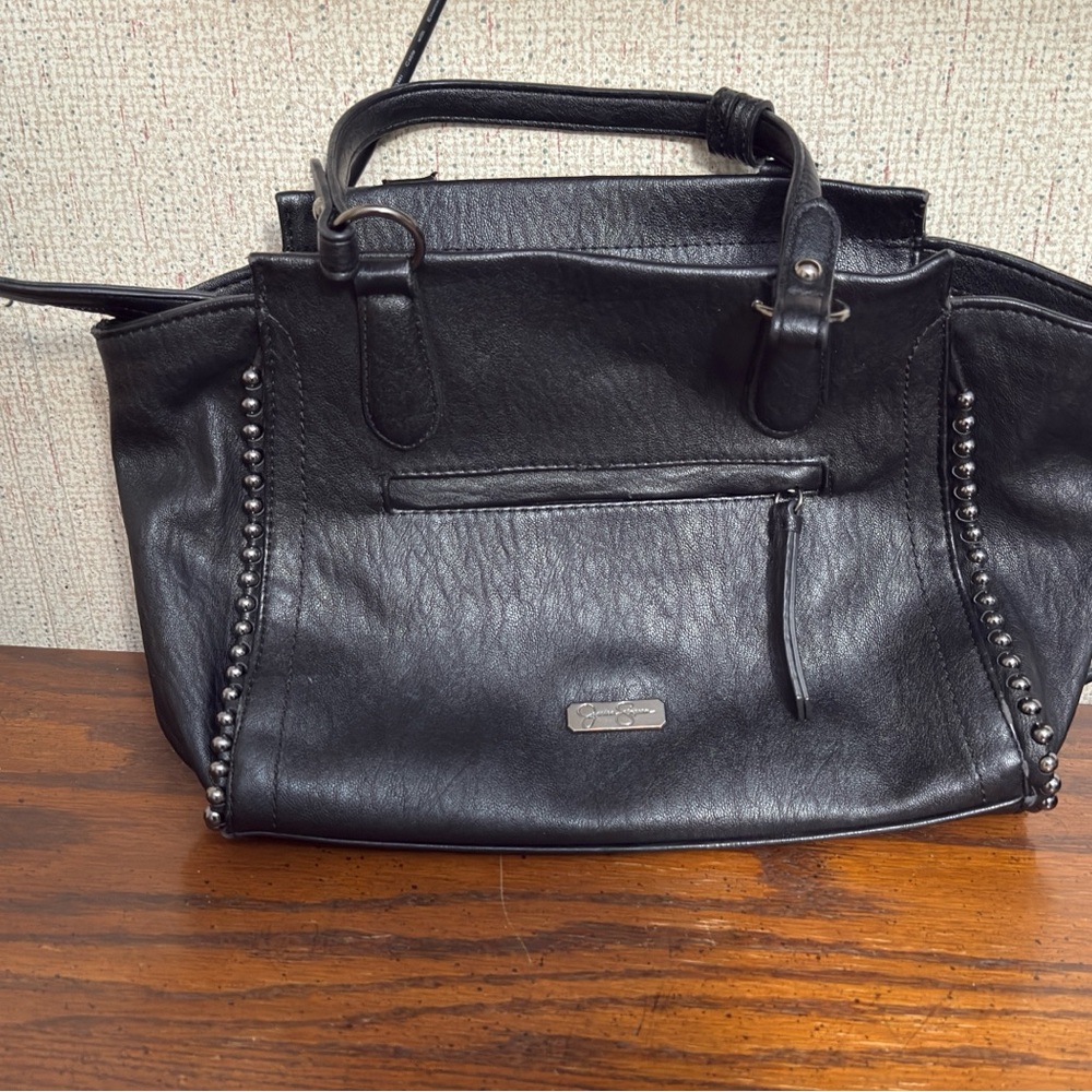 Jessica Simpson Black Studded Leather Handbag